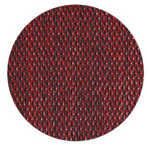 Alfombra Teplon Circular Natural Rojo 409