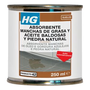 HG Absorbente manchas de grasa y aceite baldosas y piedra natural