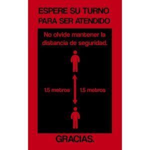 Felpudo Covid mat.01 distancia de seguridad