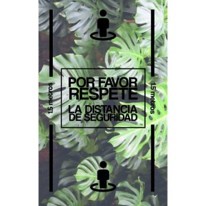 Felpudo Covid mat.02 distancia de seguridad